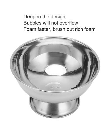 Premium Stainless Steel Shaving Foam Bowl - Natudeco Shaving Soap Bowl for Men | Perfect Gift for Boyfriends Husbands & Dads on Birthday & Father's Day - Buy Online on GoSupps.com