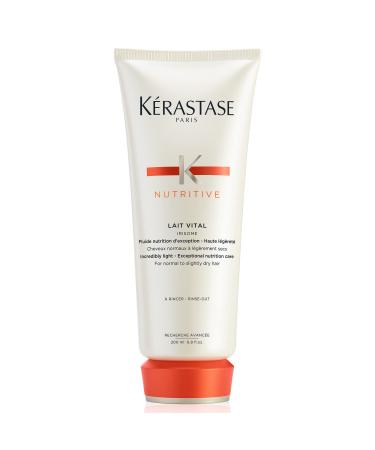 Kerastase Nutritive Lait Vital Conditioner | Nourishing and Lightweight Formula for Hydration and Healthy Hair | Illuminates Shiny Hair and Easily Detangles | For Normal or Dry Hair 6.8 Fl Oz