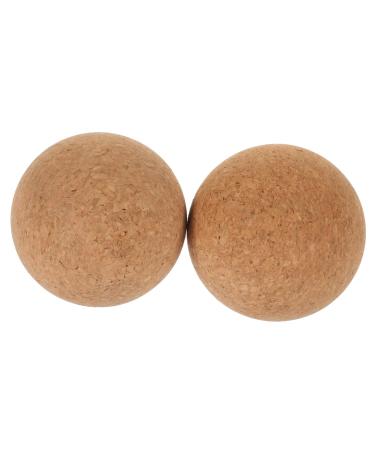 Healeved 2st yoga ball made of cork massage ball gym body massage roller handball massage device muscle rollerball ball to massage foot massage ball scroll wheel yoga ball fitness yoga aids