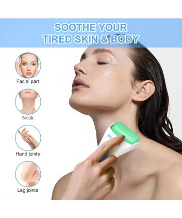 ONLYSKY BEAUTY Ice Roller - Face Cooling Tool for Skin Care | Cold Roller for Body & Eyes (Blue Handle & Green Roller) - Perfect for Men & Women - Buy Online on GoSupps.com