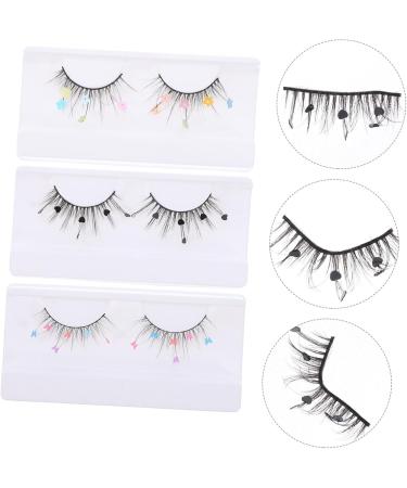 minkissy 3 Pairs False Lashes Color Lashes Colored Lashes Cluster Lashes Colored Lash Extensions Lashes for Women Natural Women Lashes Individual Lashes Eyelash Imitation Extend - Buy Online on GoSupps.com
