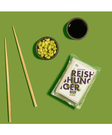 Reishunger Bio Tofu Natur 4x200g - Organic Soybeans from Austria | Gluten-Free Vegan Vegetable Protein - Buy Online on GoSupps.com