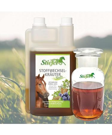 Stiefel Metabolic Herbal Juice | Pack of 2 | 2 x 1 l | Liquid feed supplement for horses | Helps to valorize carbohydrates | Without coloring - Buy Online on GoSupps.com