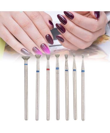 7pcs Sealing Cuticle Nail Drill Bit Set - Diamond Carbide Electric Grinding Head Tool for Acrylic Gel Nails - #3 - Buy Online on GoSupps.com
