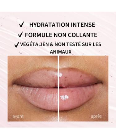 Fleeky Glowy Lip Oil Natural Nourishing Lip Oil All Day Lip Care Lightweight & Non-Sticky Melon Pink Peach Pink Red (Peach Pink) - Buy Online on GoSupps.com