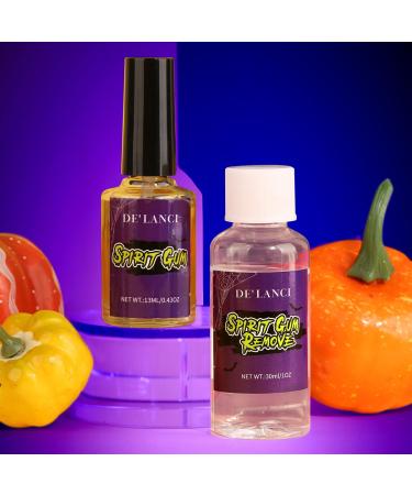 Spirit Gum Adhesive & Remover Kit - 13ml Glue + 30ml SFX Makeup Remover for Halloween Cosplay & Stage | International Shipping - Buy Online on GoSupps.com