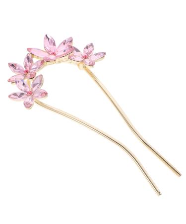 Healeved U-shaped Card Issuance Rhinestone Hair Pins Wedding Headpiece Chignon Pin Bridal Hair Accessories Hair Styling Pins Hair Barrettes Hair Decorations for Women Rhinestones