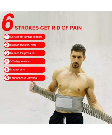 Back Support Belt for Pain Relief | Lumbar Support for Sciatica & Herniated Disc | Adjustable Elastic Fit for Men & Women - Buy Online on GoSupps.com