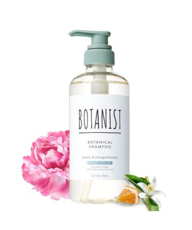 Botanist Japanese Organic & Natural Shampoo for Flat Hair Resiliently Hair Shampoo with Pump for Women & Men to Strengh Hair Sulfate & Silicone Free Peony & Orange Blossom 490 mL/16.5 fl Oz