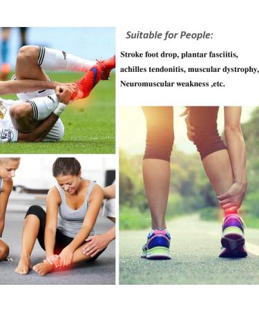 Furlove Soft AFO Drop Foot Brace | Unisex Adult Orthosis Ankle Support | Pain Relief for Achilles Tendon | Comfort Fit for Right & Left Foot - Buy Online on GoSupps.com