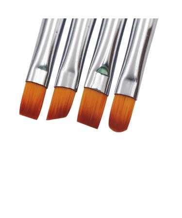 4-Piece Nail Art Brush Set - Double-Ended Paint Pens for Perfect Hand Manicure | International Shipping Available - Buy Online on GoSupps.com