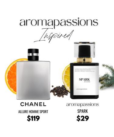 SPARK | Inspired by CHNL ALLURE HOMME SPORT | Pheromone Perfume for Men | Extrait De Parfum | Long Lasting Dupe Clone Essential Oils Fragrance | Perfume De Hombre | (30 ml / 1 Fl Oz) 1 Fl Oz (Pack of 1) - Buy Online on GoSupps.com