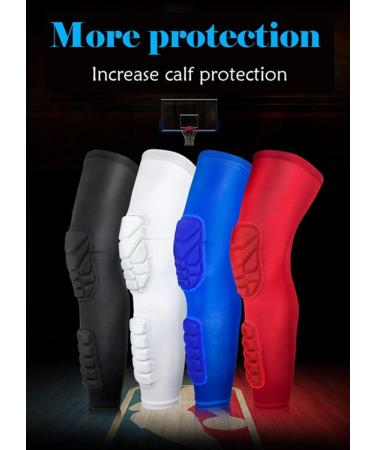 Knee Pads Compression Leg Sleeve - Calf Shin Support for Volleyball Basketball Football & Weightlifting - X-Large - International Shipping Available - Buy Online on GoSupps.com