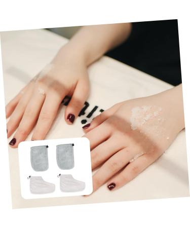 minkissy 4 Pairs Gloves disposable booties heated mittens accessories paraffin wax booties wax foot cover paraffin glove paraffin glove paraffin accessories Spa sock - Buy Online on GoSupps.com