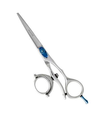Suvorna Professional Hairdressing Scissors 6.25 inch With Double Swivel Thumb Ring Hair Scissors Japanese Scissors For Hair Cutting Razor Sharp Barber Scissors Blades Adjustable Hairdresser Scissors