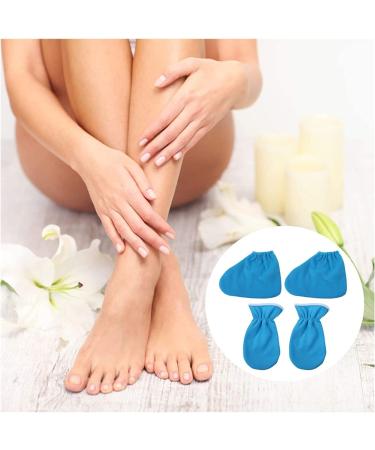 LIXBD Paraffin Wax Spa Set - Moisturizing Hand Treatment with Bathing Shoes Ankle Boots & Isolated Gloves for Women - Blue - Buy Online on GoSupps.com