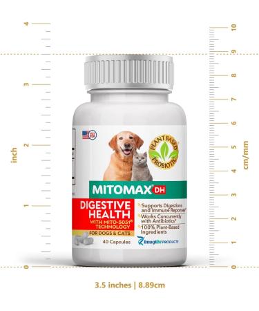 MitoMax-Premium Probiotics for Dogs and Cats | 40 Capsules | Imagilin Technology LLC - Buy Online on GoSupps.com