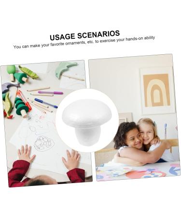 Lurrose 5pcs Foam Solid Mushroom Christmas Tree Ornaments Polystyrene Shapes Plant Foam Model for DIY Fruit - Buy Online on GoSupps.com