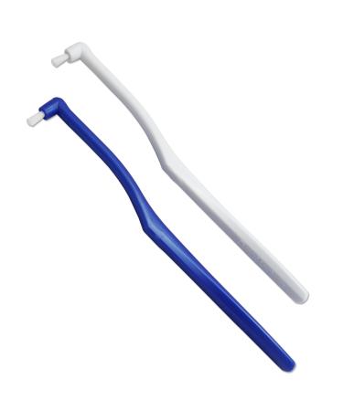 2 x Extra Slim Interdental Brush Blue Brushes for Orthodontic Braces & Bridges