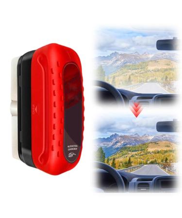 Efficient Car Glass Oil Film Cleaner Hydrophobic Glass Coating for Windshield Improves Clarity and Visibility Glass Oil Film Removal Anti-rain Mist Cleaning Wipes Brush for All Vehicles (1 Red) Red 1