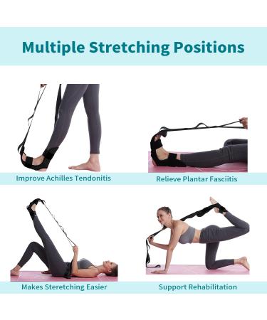 Dexmar Foot & Calf Stretcher - Plantar Fasciitis Physical Therapy Strap for Heel Spurs, Achilles Tendonitis & Hamstring - Leg & Yoga Strap for Fitness - Buy Online on GoSupps.com