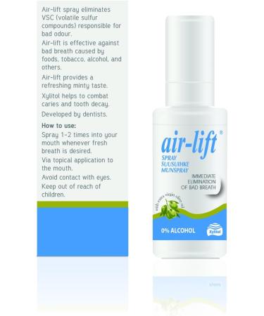 Air-Lift Spray Mouth Spray for Fresh Breath - 15ml | Optimal Freshness & International Shipping Available - Buy Online on GoSupps.com