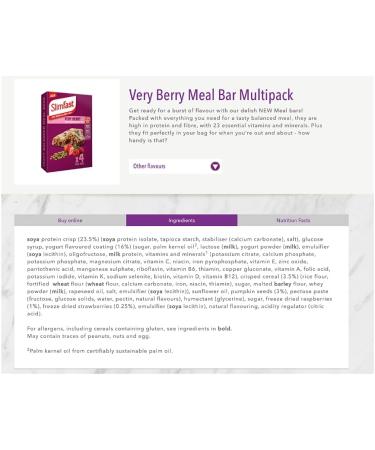  Slimfast Slimfast Yogurt Crispy Fruits & Crunchy Chocolate Meal Replacement Boxes 4 Pack of 2 of Each Flavor 16 Bars Total - Buy Online on GoSupps.com