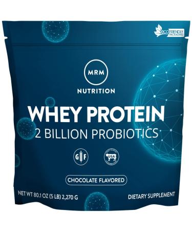MRM Natural Whey Protein 2 Billion Probiotics Dutch Chocolate 5 lbs (2270 g)