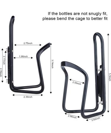 FiveBox Lightweight Aluminum Bicycle Water Bottle Cage Holder - Black | 1Pack - Buy Online on GoSupps.com