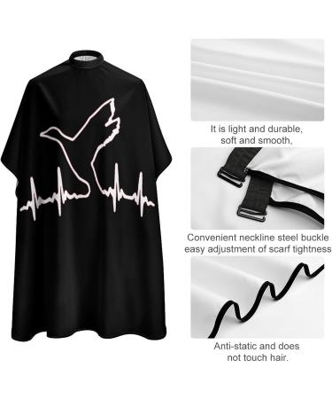 Shop Duck Waterfowl Hunting Heartbeat Barber Cape | Adjustable Snap Salon Apron for Adults - Perfect for Hair Cutting - Buy Online on GoSupps.com