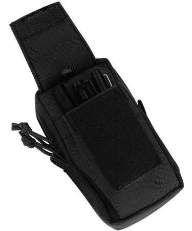 Molle Bag - Wear-Resistant Waterproof Cell Phone Belt Bag | EDC Utility Gadget Case for Camping Hiking & Hunting - Black - Buy Online on GoSupps.com