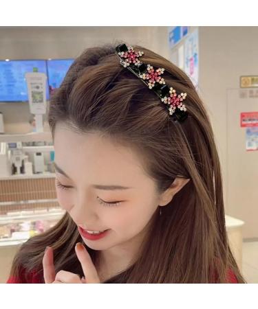 AJTUTUS Sparkling Crystal Stone Braided Hair Clips Multi Clip Hair Barrette Braided Hair Clip for Girls Women - Buy Online on GoSupps.com