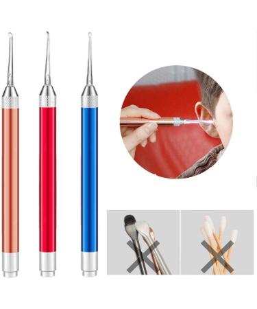 Baby Ear Wax Cleaner Flashlight Earpick Ear Wax Remover LED Ear Curette Spoon Ear Care Tool Red Durable and Useful - Buy Online on GoSupps.com