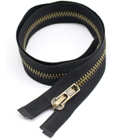 YaHoGa 8 25 Inch Antique Brass Separating Jacket Zipper - Heavy Duty Metal Zipper for Jackets, Coats, Crafts - 25 Anti-Brass - Buy Online on GoSupps.com
