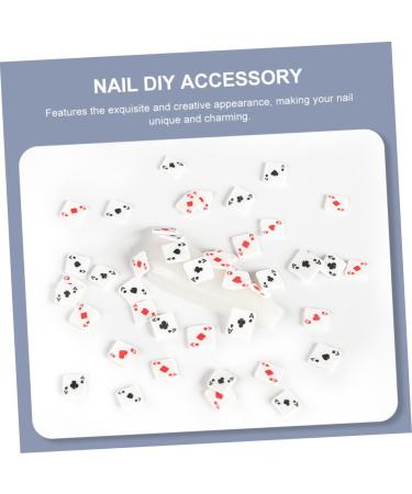 HAPINARY 4 Nail Art Accessories Home Decorations Home Ornament Polymer Clay Jewelry Diy Handcraft Materials Nail Accessories Polymer Clay Manicure Accessories Playing Nail Art Charm Set - Buy Online on GoSupps.com