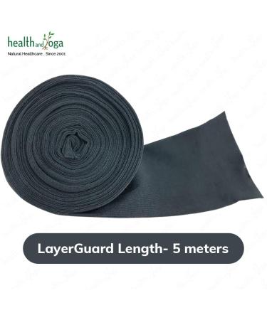 LayerGuard Cotton Stockinette Sleeve Roll - Grey 4 Inch | Stretchable Raw Cotton Tubular Bandage for Comfort wear, Sweat Absorption, Residue Prevention | Suitable for Under & Over Cast Wear - Buy Online on GoSupps.com