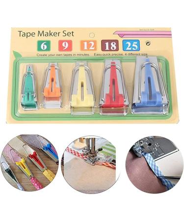 Bias Tape Makers Kit - 5 Sizes 1/4-1 - DIY Quilting Tools for Fabric Sewing - Buy Online on GoSupps.com