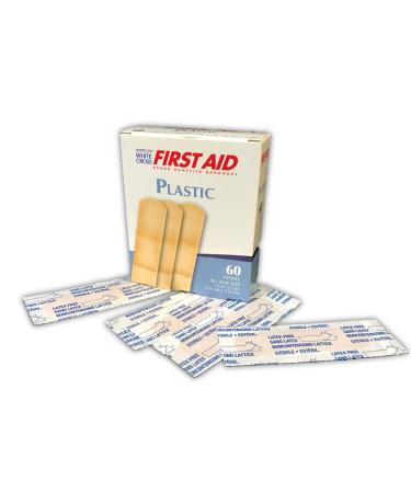 First Aid Brand Plastic Bandages 3/4"x3" 60/Box (60)