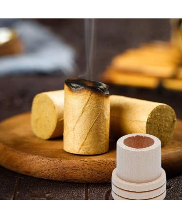 Minkissy 20-Piece Moxa Rollstock Holder Set | Fire Extinguisher Wood Moxa Stripes & Burner Lid for Moxibustion | Health & Maintenance Solutions - Buy Online on GoSupps.com