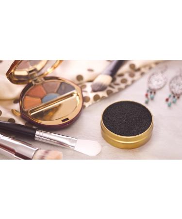Makeup Brush Cleaner Sponge - Quick Color Switch for Eyeshadow Blush Foundation | 2 oz Gold Tin - Travel-Friendly Perfect for Makeup Bags & Gym - Buy Online on GoSupps.com