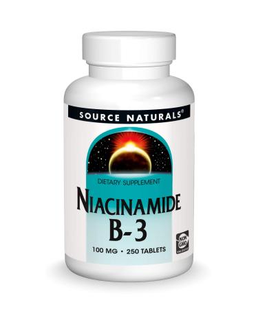Source Naturals Niacinamide B-3 100 mg 250 Tablets