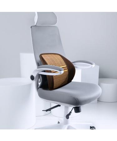 Car Lumbar Support | Portable Car Lumbar Cushion | Car Back Pillow Ventilated Cars Seat Backrest Compact Auto Lumbars Pillow for Driving Seat Travels Longrides Yellow - Buy Online on GoSupps.com
