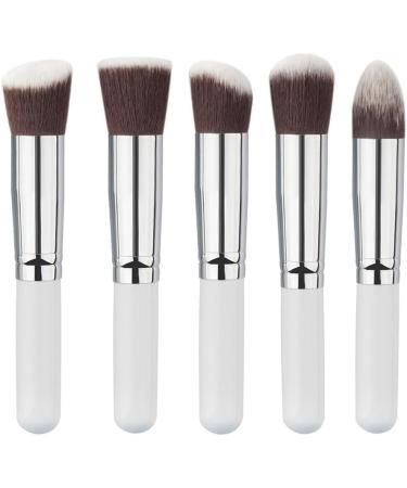 Demarkt 10-Piece Makeup Brush Set | Premium Silver Cosmetic Brushes for Eyeshadow & Face | Professional Make-up Brush Set with Etui - Buy Online on GoSupps.com