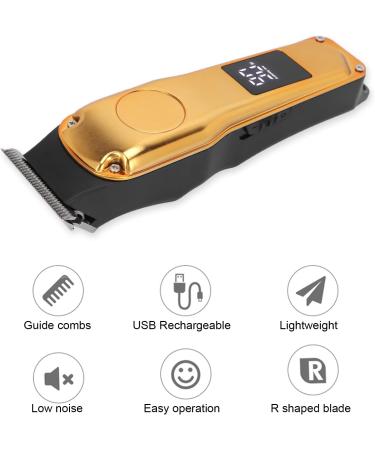 BAGLEV Electric Hair Clipper - Cordless Hair Grooming with 5 Guide Combs & Comfortable Grip | International Shipping Available - Buy Online on GoSupps.com