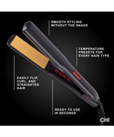 CHI PRO G2 Digital Titanium Ceramic 1 Straightening Iron - Hair Styling Tool - Buy Online on GoSupps.com