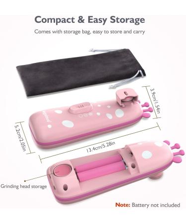 Baby Electric Nail File Trimmer with 10 Grinding Heads and LED Light - Safe and Quiet Baby Nail Care Tool for Newborns and Toddlers - Buy Online on GoSupps.com