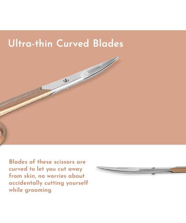 ZAMAHA 2Pcs Stainless Steel Nail Scissors with Tweezers - Curved Blades for Manicure and Pedicure - Ideal for Thick Toenails - Men and Women - Buy Online on GoSupps.com