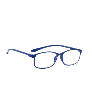 PROFLEX BluOptix Blue Light Blocking lightweight flexible scratch resistant unisex (mens + womens) computer screen technology reading glasses +0.0 +1.0 +1.5 +2.0 +2.5 +3.0 +3.5 +4.0 Blue 2.0 Dioptres