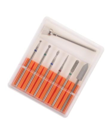 POPETPOP 1set Grinding Head Set Nail Art Drill Bits Xmas Nail Drill Bits Nail Grinding Heads Under Nail Cleaner Tool Rotary Tool Bits Manicure Drill Bit Pedicure Tungsten Steel Head
