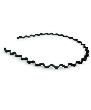 CareforYou Unisex Metall Haarreif Schwarzer Elastischer Gemwellter Haaraccessoire f r Damen und Herren | Internationaler Versand - Buy Online on GoSupps.com